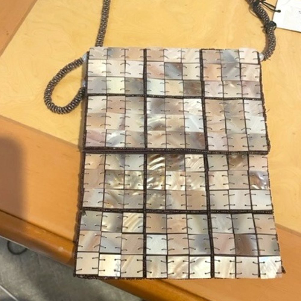 Mad Bags Mother Of Pearl Vintage Style Purse NWT